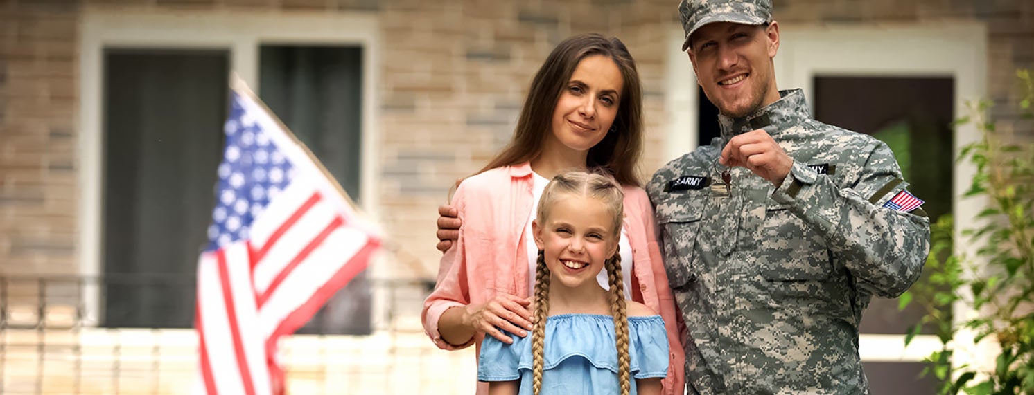 Military family photo