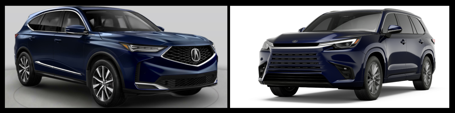 2025 Acura MDX vs. 2025 Lexus TX